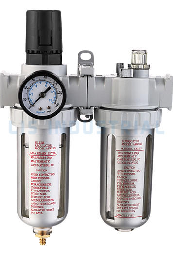 AFRL80 Filter with Pressure Gauge and Pressure Regulator  Lubricator 1/4